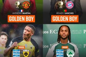 同是天涯沦落人！2015金童马夏尔、2016金童桑谢斯聚首希腊联赛