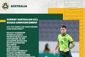北青：澳大利亚U22队24人名单有4人旅欧，澳超金靴值得重点提防
