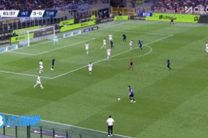 打花了！巴斯托尼传中，图拉姆破门完成双响