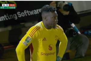 成心魔了！奥纳纳点球大战时多次碰到球，但没能把球扑出