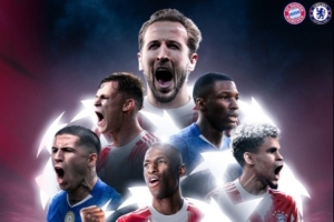 杰克逊战旧主！拜仁发布战切尔西海报：凯恩、迪亚斯出镜