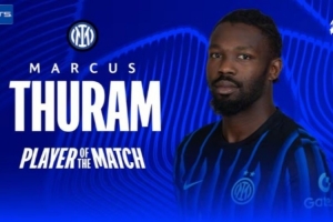 双响+6争顶成功，小图拉姆当选国米2-0阿贾克斯一役全场最佳