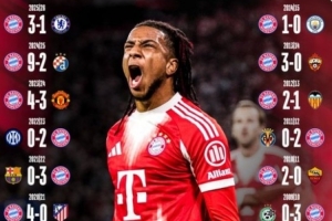 这就是豪门！拜仁连续22个赛季欧冠首轮取胜，上赛季曾9-2狂胜