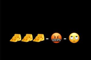 谁解读下啥意思？浓眉发表情包：🧀🧀🧀-🤬-🙄
