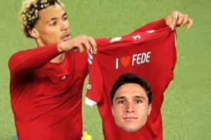 😘深情告白！埃基蒂克小号晒照“表白”小基耶萨：我❤️费德