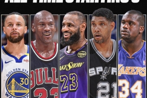 历史前五球星？文班亚马：乔丹、詹姆斯、库里、奥尼尔、邓肯